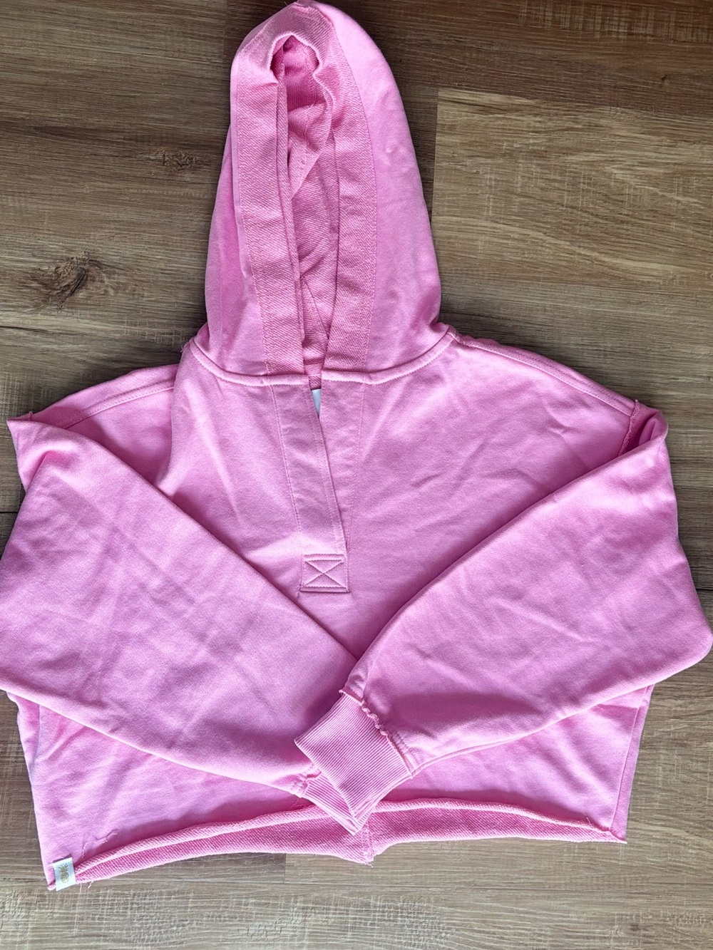 Simply Southern Pink Cropped Hooded Pullover